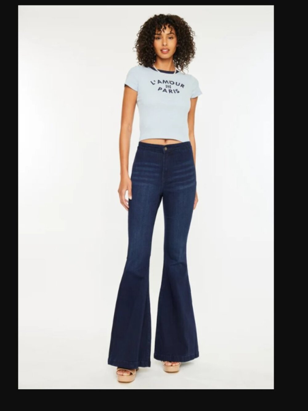 Kancan Jainey High Rise Flare Jeans